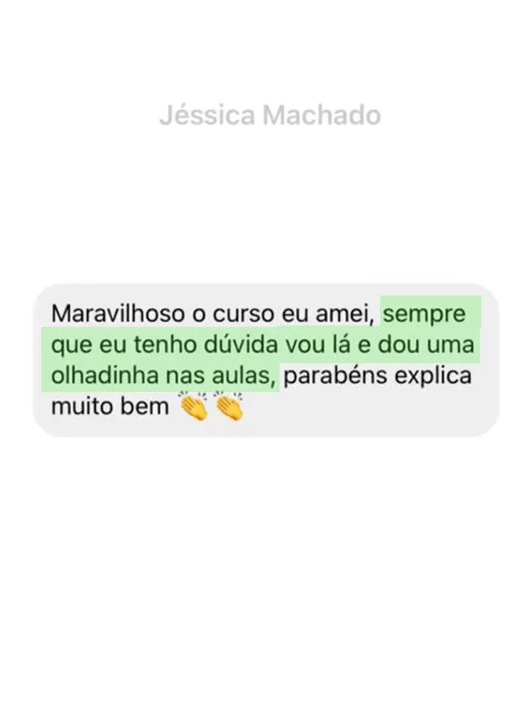 Depoimento de aluna